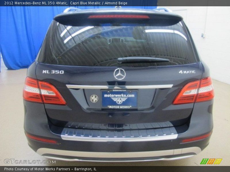 Capri Blue Metallic / Almond Beige 2012 Mercedes-Benz ML 350 4Matic