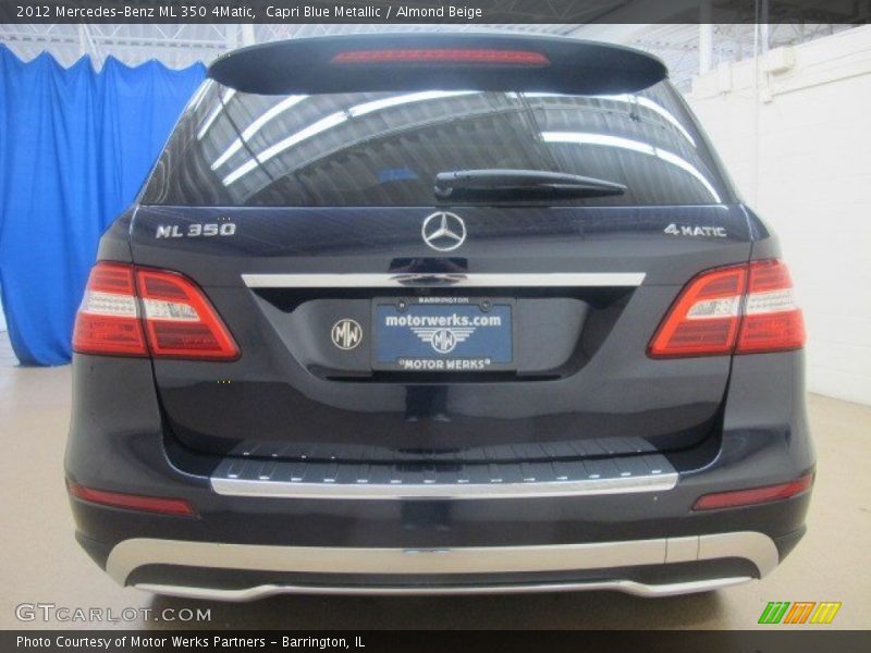 Capri Blue Metallic / Almond Beige 2012 Mercedes-Benz ML 350 4Matic