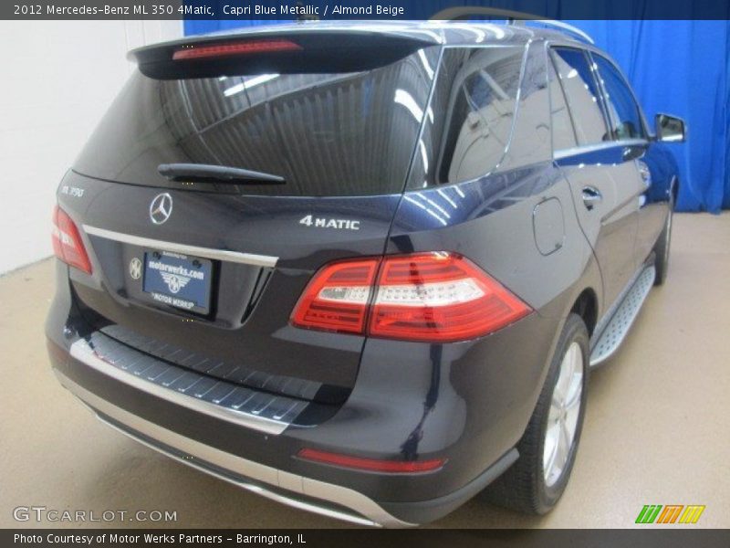 Capri Blue Metallic / Almond Beige 2012 Mercedes-Benz ML 350 4Matic