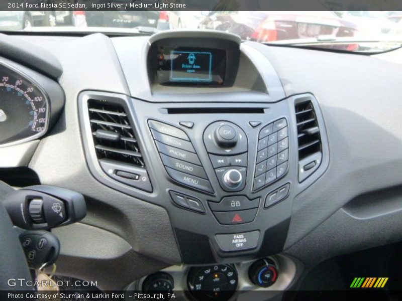 Ingot Silver / Medium Light Stone 2014 Ford Fiesta SE Sedan