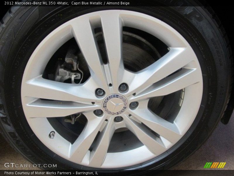 Capri Blue Metallic / Almond Beige 2012 Mercedes-Benz ML 350 4Matic