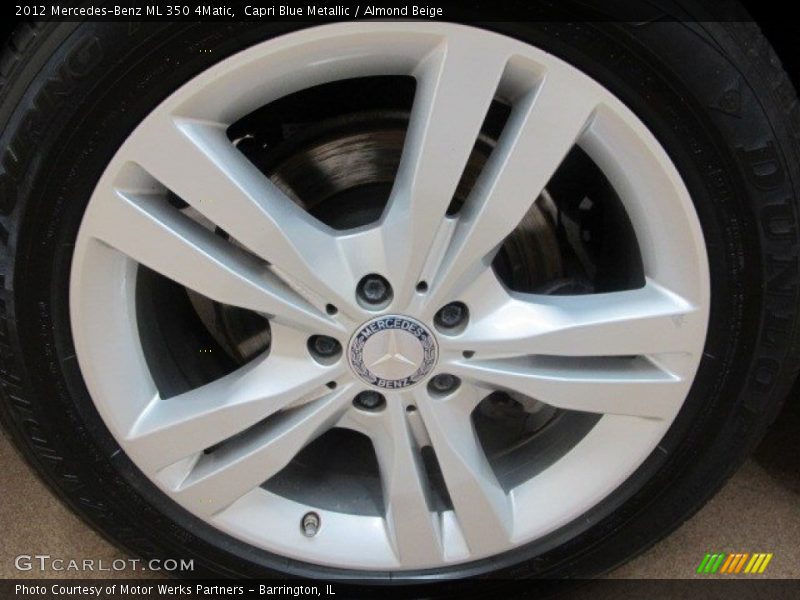 Capri Blue Metallic / Almond Beige 2012 Mercedes-Benz ML 350 4Matic