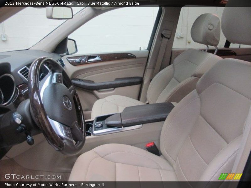 Capri Blue Metallic / Almond Beige 2012 Mercedes-Benz ML 350 4Matic