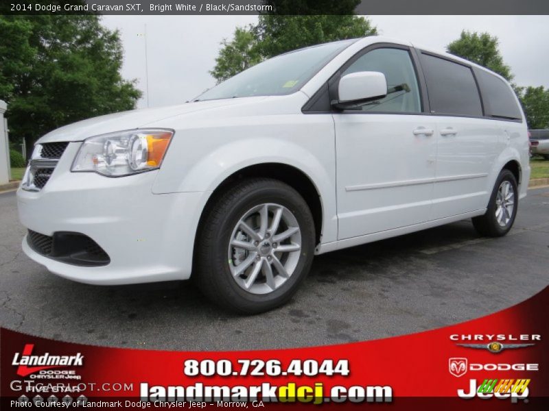 Bright White / Black/Sandstorm 2014 Dodge Grand Caravan SXT