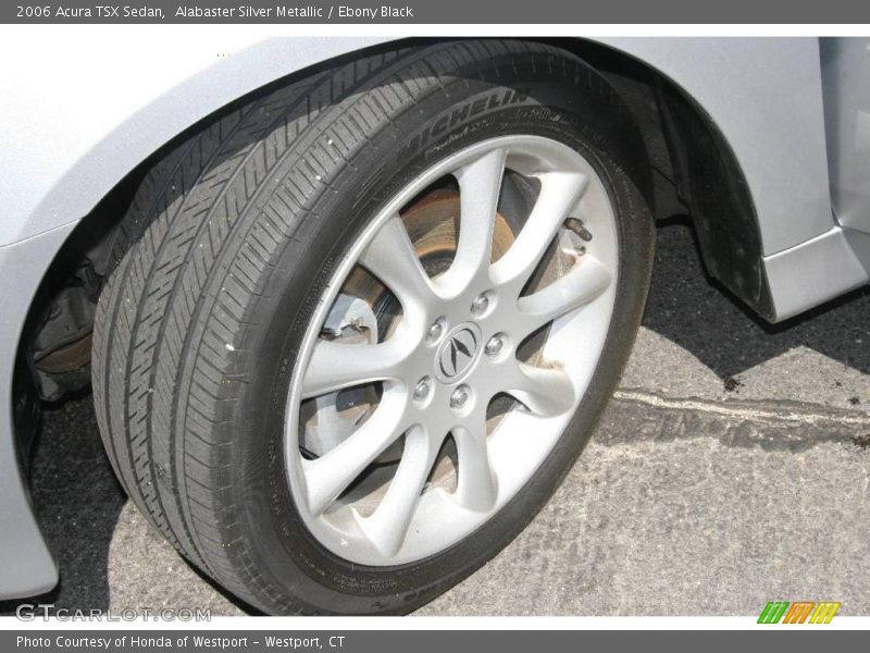 Alabaster Silver Metallic / Ebony Black 2006 Acura TSX Sedan