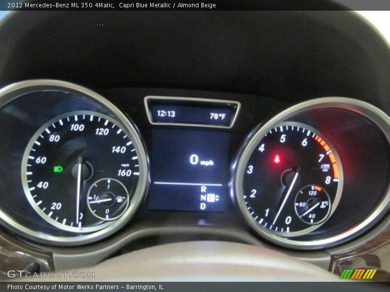 Capri Blue Metallic / Almond Beige 2012 Mercedes-Benz ML 350 4Matic