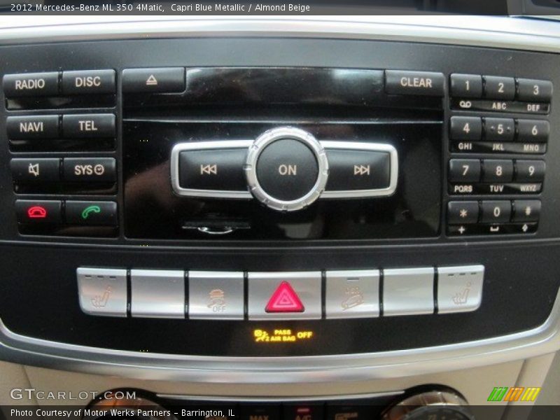 Capri Blue Metallic / Almond Beige 2012 Mercedes-Benz ML 350 4Matic