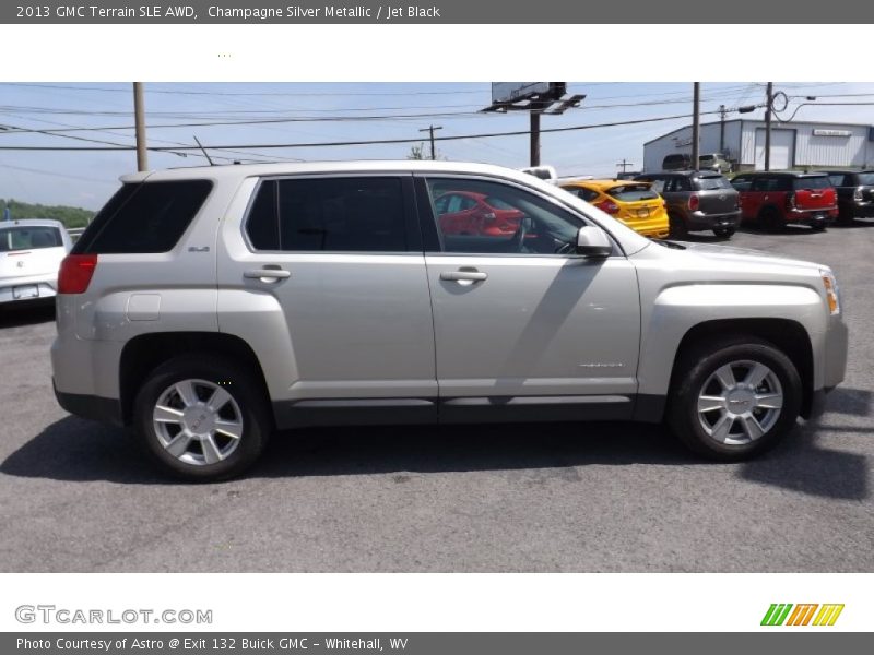 Champagne Silver Metallic / Jet Black 2013 GMC Terrain SLE AWD