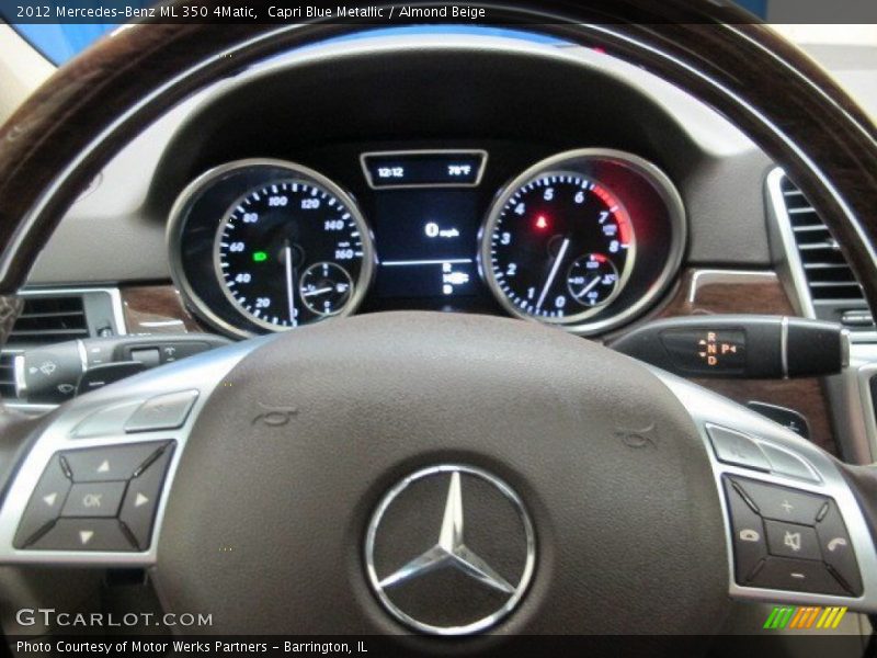 Capri Blue Metallic / Almond Beige 2012 Mercedes-Benz ML 350 4Matic
