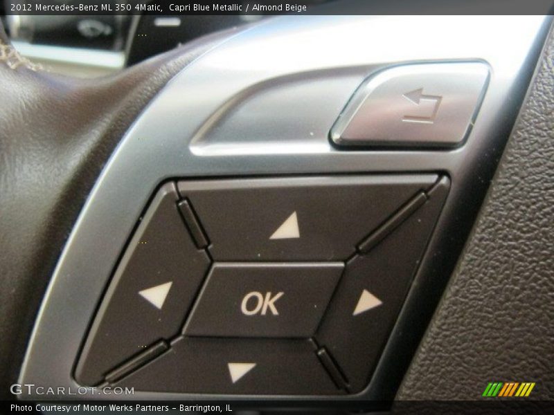 Capri Blue Metallic / Almond Beige 2012 Mercedes-Benz ML 350 4Matic