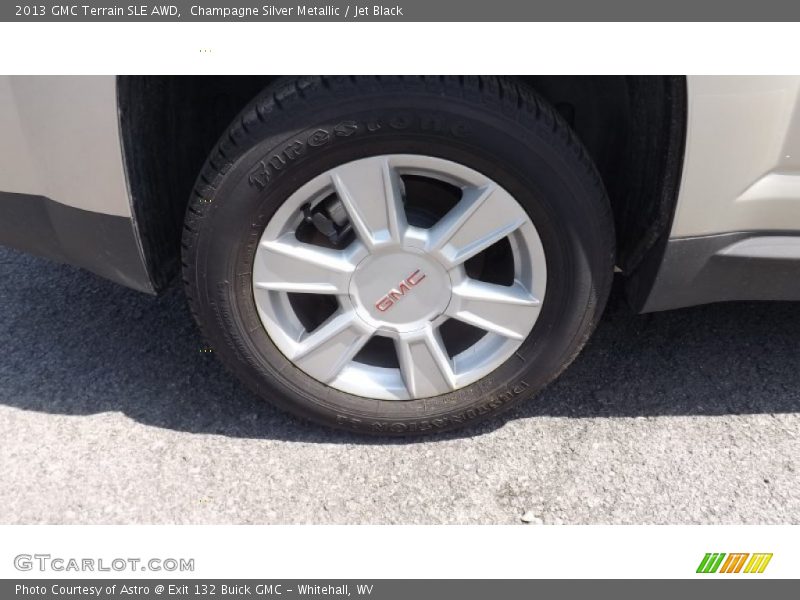 Champagne Silver Metallic / Jet Black 2013 GMC Terrain SLE AWD