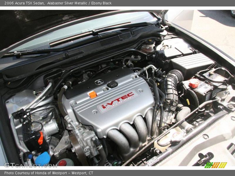 Alabaster Silver Metallic / Ebony Black 2006 Acura TSX Sedan