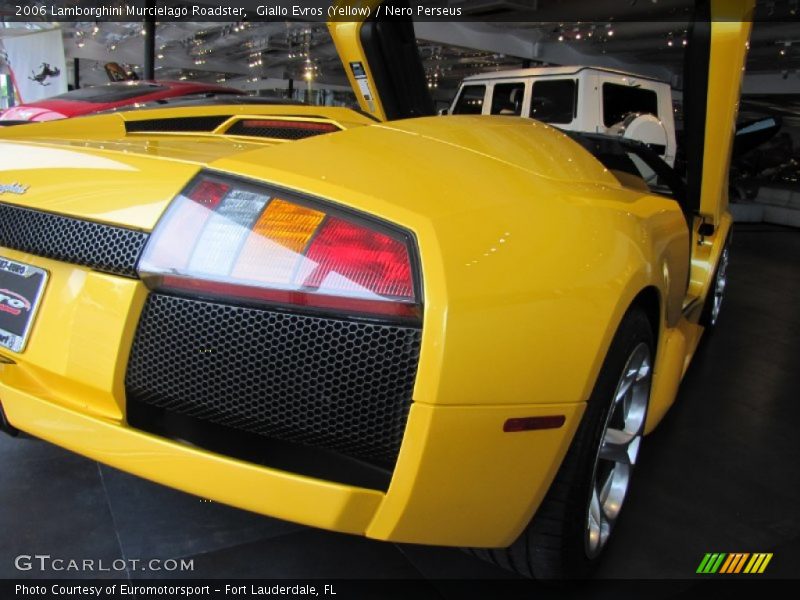 Giallo Evros (Yellow) / Nero Perseus 2006 Lamborghini Murcielago Roadster