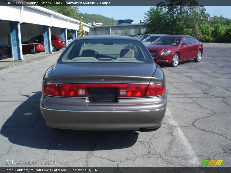 Dark Bronzemist Metallic / Taupe 2002 Buick Century Custom