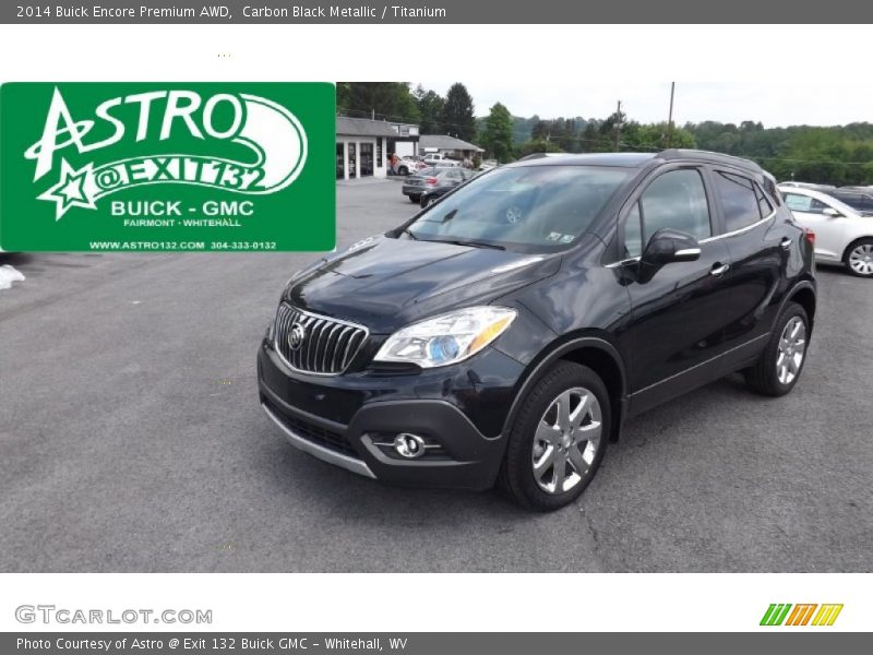Carbon Black Metallic / Titanium 2014 Buick Encore Premium AWD