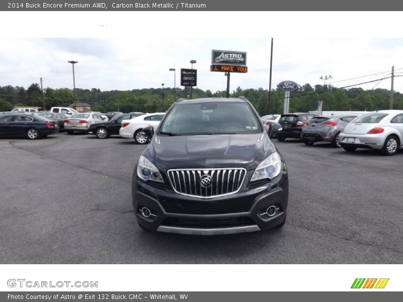 Carbon Black Metallic / Titanium 2014 Buick Encore Premium AWD