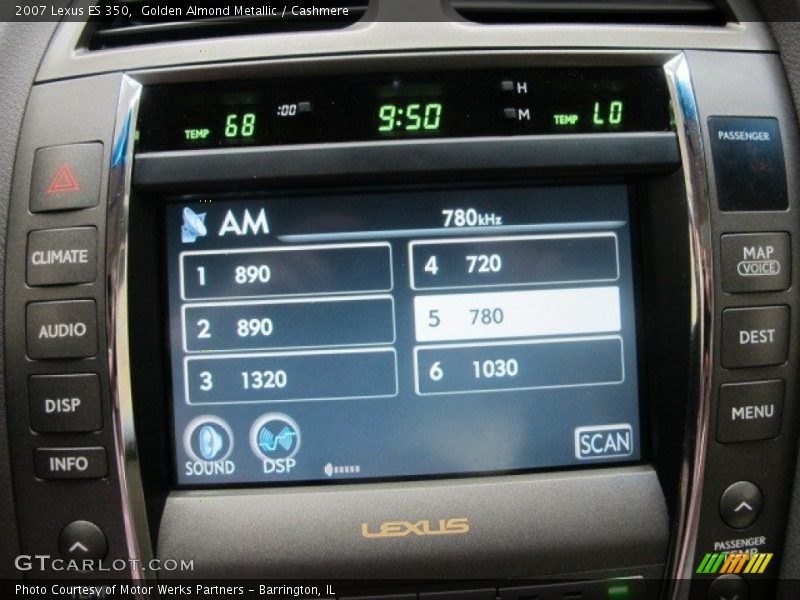 Golden Almond Metallic / Cashmere 2007 Lexus ES 350