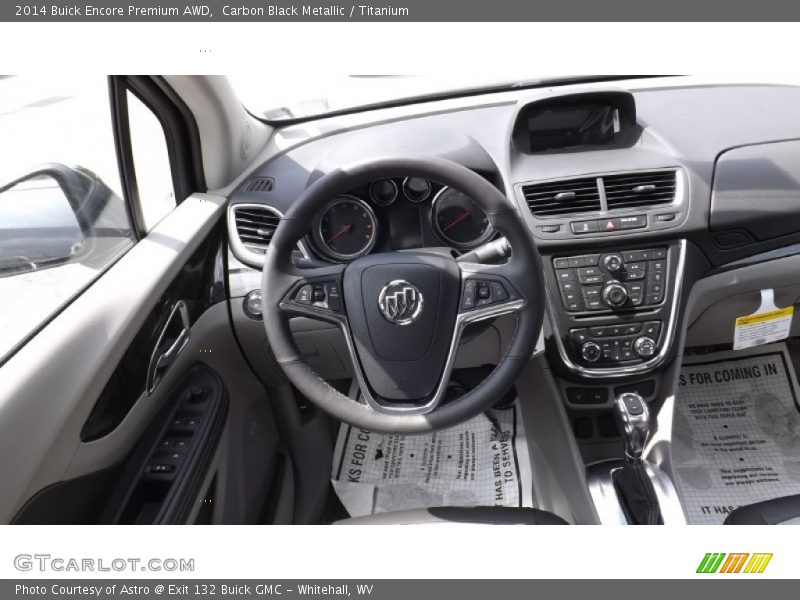 Carbon Black Metallic / Titanium 2014 Buick Encore Premium AWD