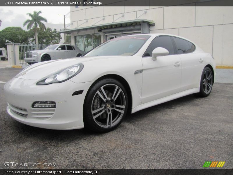 Carrara White / Luxor Beige 2011 Porsche Panamera V6