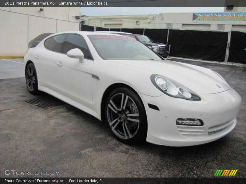 Carrara White / Luxor Beige 2011 Porsche Panamera V6