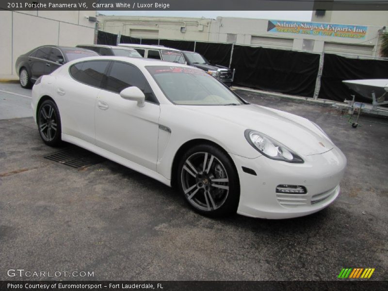 Carrara White / Luxor Beige 2011 Porsche Panamera V6