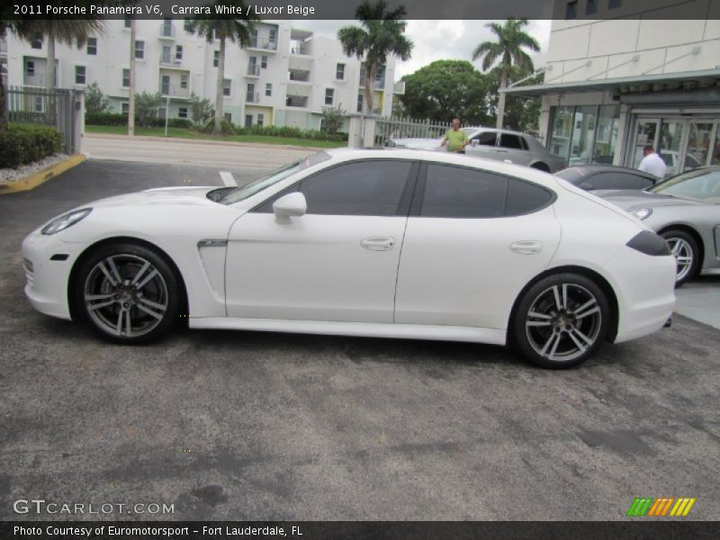 Carrara White / Luxor Beige 2011 Porsche Panamera V6