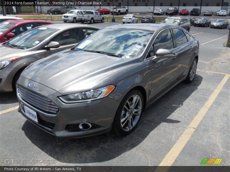 Sterling Gray / Charcoal Black 2014 Ford Fusion Titanium