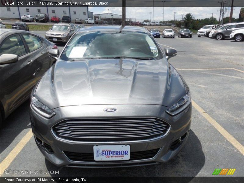 Sterling Gray / Charcoal Black 2014 Ford Fusion Titanium