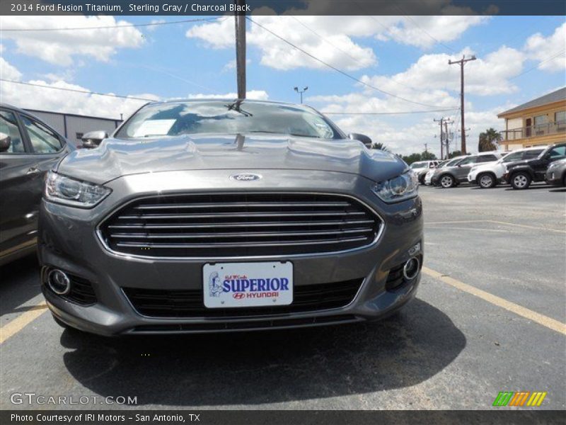 Sterling Gray / Charcoal Black 2014 Ford Fusion Titanium