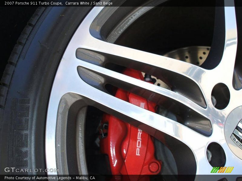 Carrara White / Sand Beige 2007 Porsche 911 Turbo Coupe