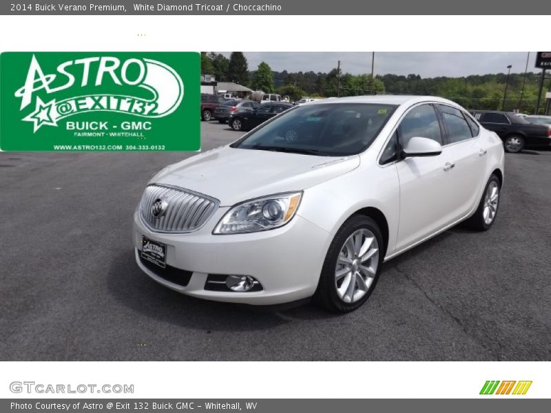 White Diamond Tricoat / Choccachino 2014 Buick Verano Premium