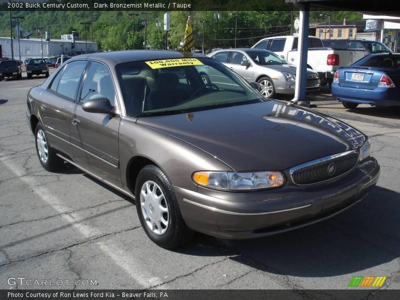 Dark Bronzemist Metallic / Taupe 2002 Buick Century Custom