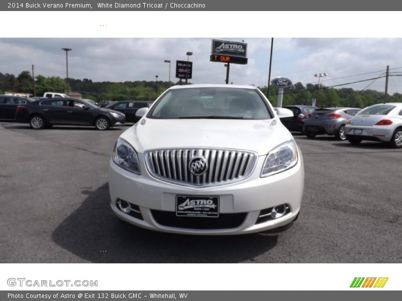 White Diamond Tricoat / Choccachino 2014 Buick Verano Premium