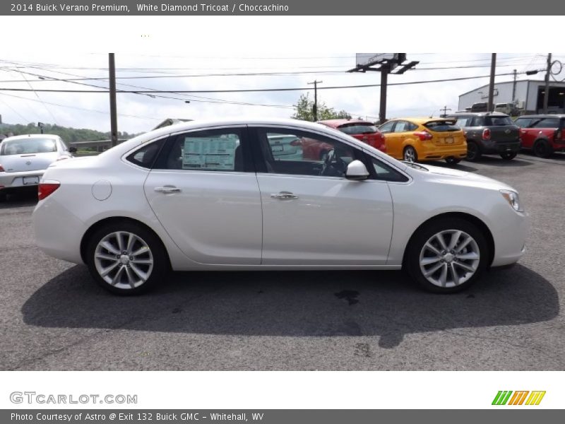 White Diamond Tricoat / Choccachino 2014 Buick Verano Premium