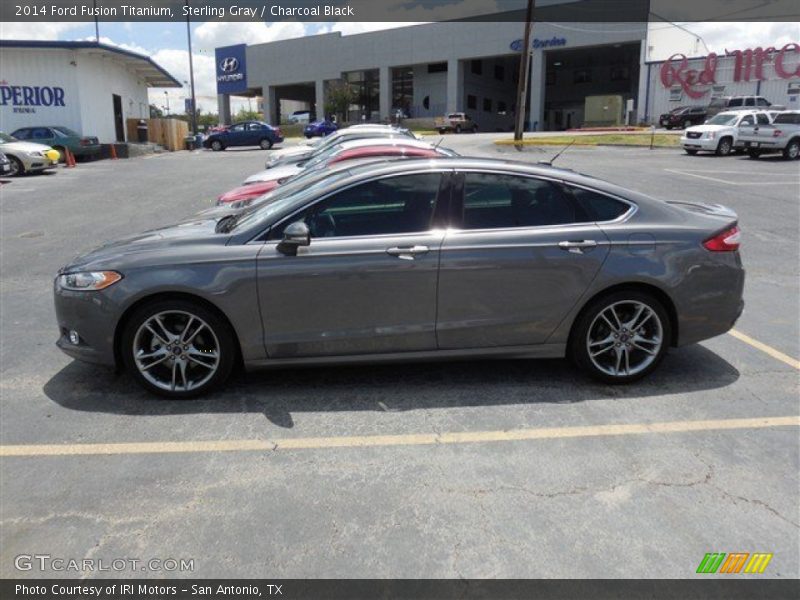 Sterling Gray / Charcoal Black 2014 Ford Fusion Titanium