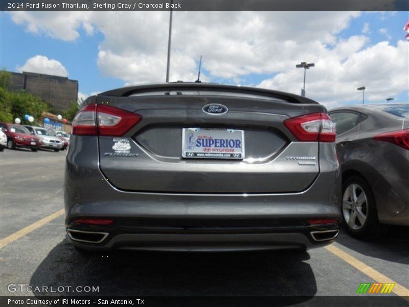 Sterling Gray / Charcoal Black 2014 Ford Fusion Titanium