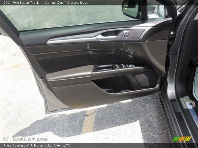 Sterling Gray / Charcoal Black 2014 Ford Fusion Titanium