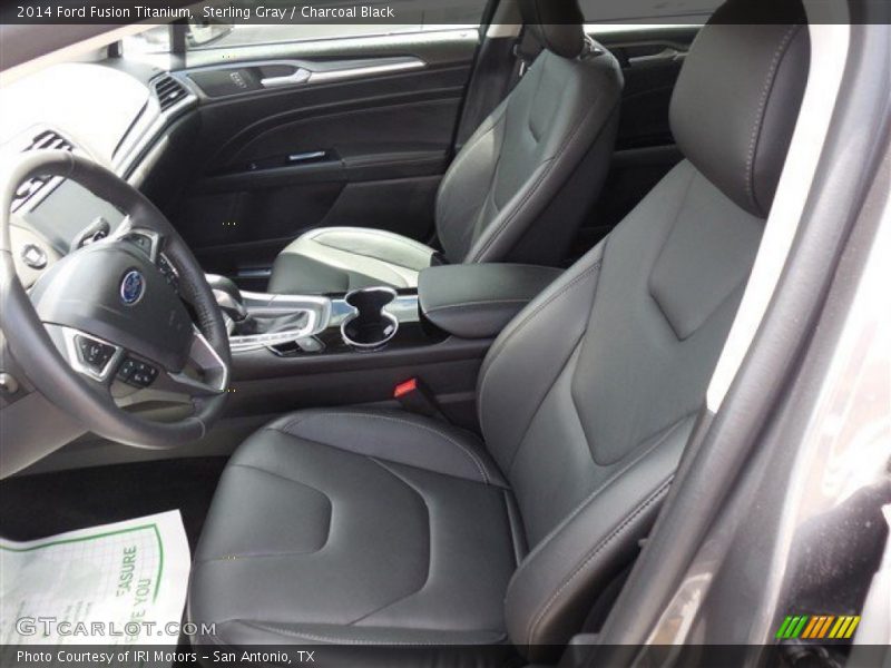 Sterling Gray / Charcoal Black 2014 Ford Fusion Titanium