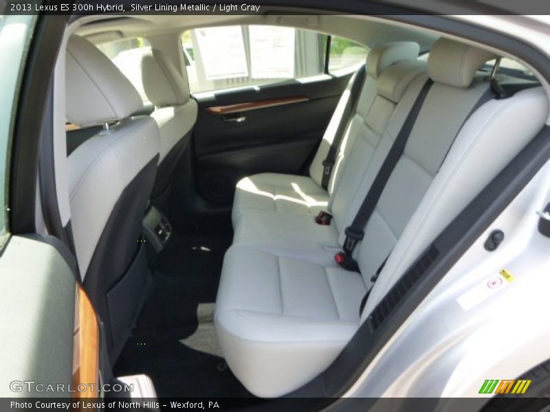 Silver Lining Metallic / Light Gray 2013 Lexus ES 300h Hybrid