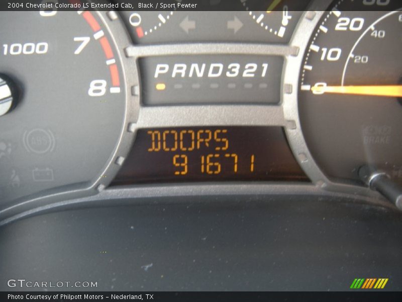 Black / Sport Pewter 2004 Chevrolet Colorado LS Extended Cab