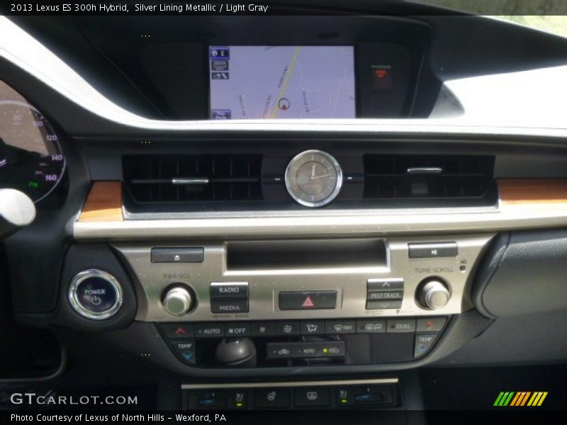 Silver Lining Metallic / Light Gray 2013 Lexus ES 300h Hybrid
