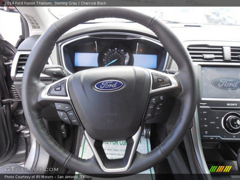 Sterling Gray / Charcoal Black 2014 Ford Fusion Titanium