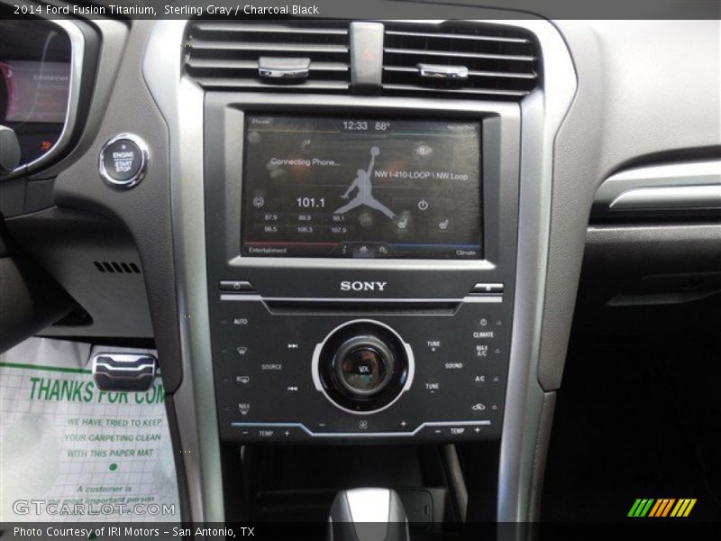 Sterling Gray / Charcoal Black 2014 Ford Fusion Titanium