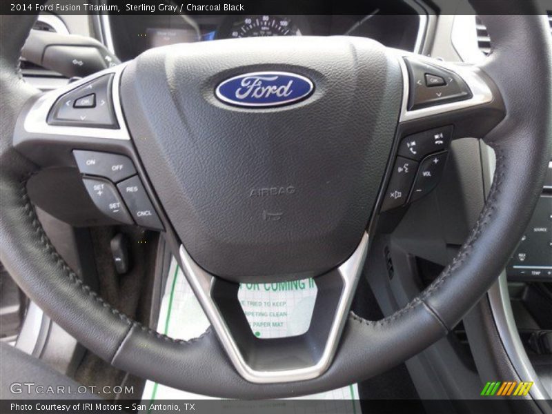 Sterling Gray / Charcoal Black 2014 Ford Fusion Titanium