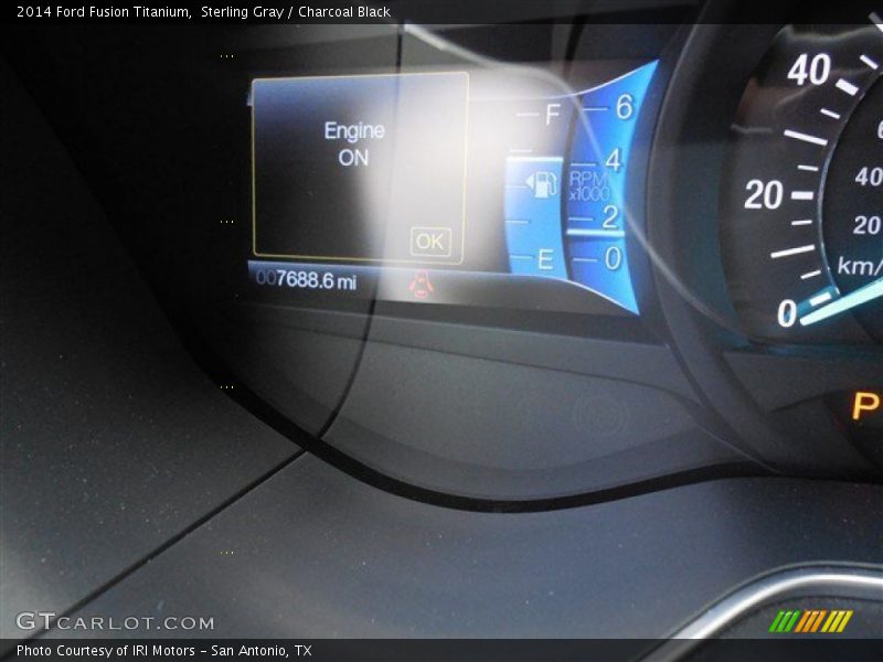 Sterling Gray / Charcoal Black 2014 Ford Fusion Titanium
