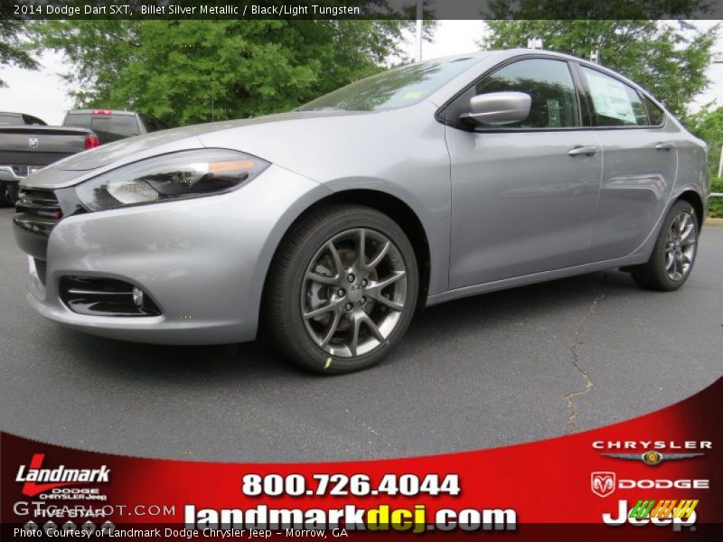 Billet Silver Metallic / Black/Light Tungsten 2014 Dodge Dart SXT