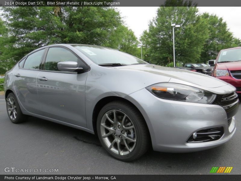 Billet Silver Metallic / Black/Light Tungsten 2014 Dodge Dart SXT