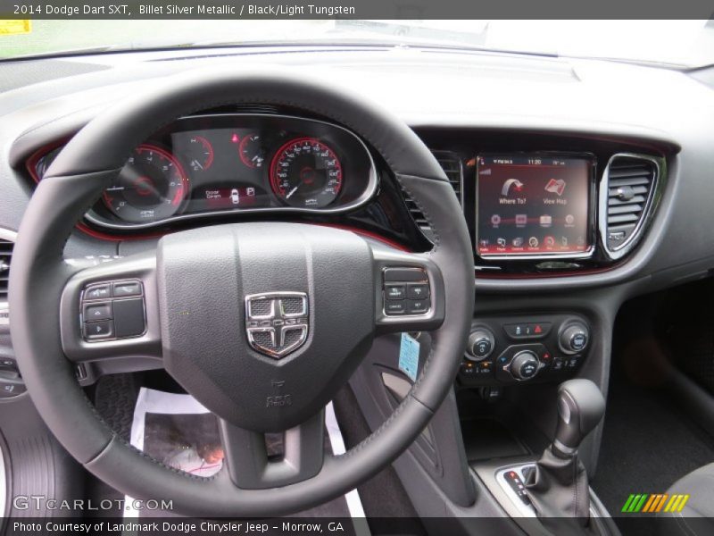 Billet Silver Metallic / Black/Light Tungsten 2014 Dodge Dart SXT