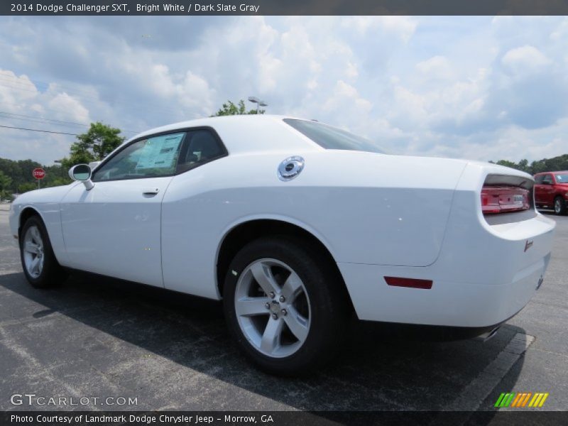 Bright White / Dark Slate Gray 2014 Dodge Challenger SXT