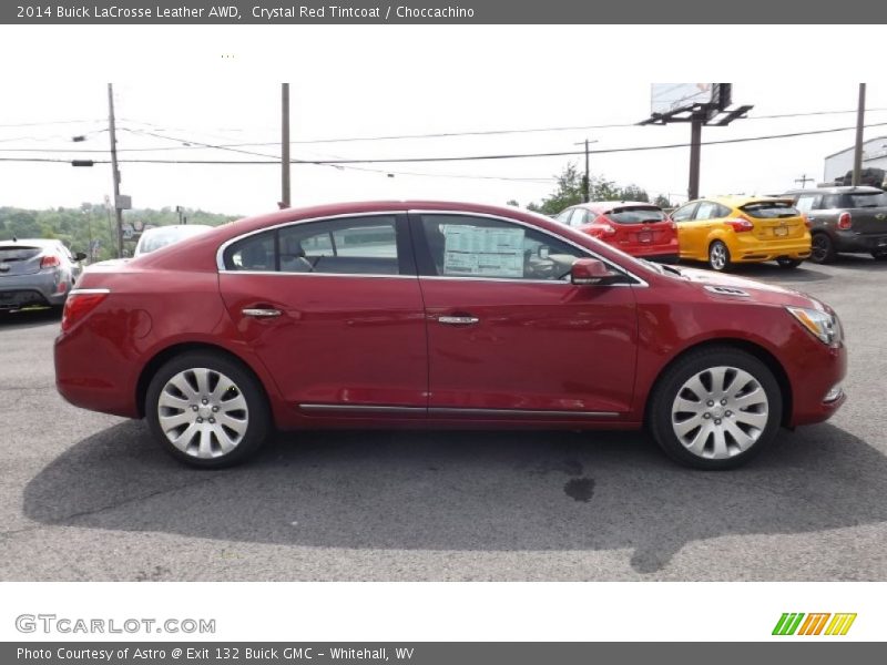 Crystal Red Tintcoat / Choccachino 2014 Buick LaCrosse Leather AWD